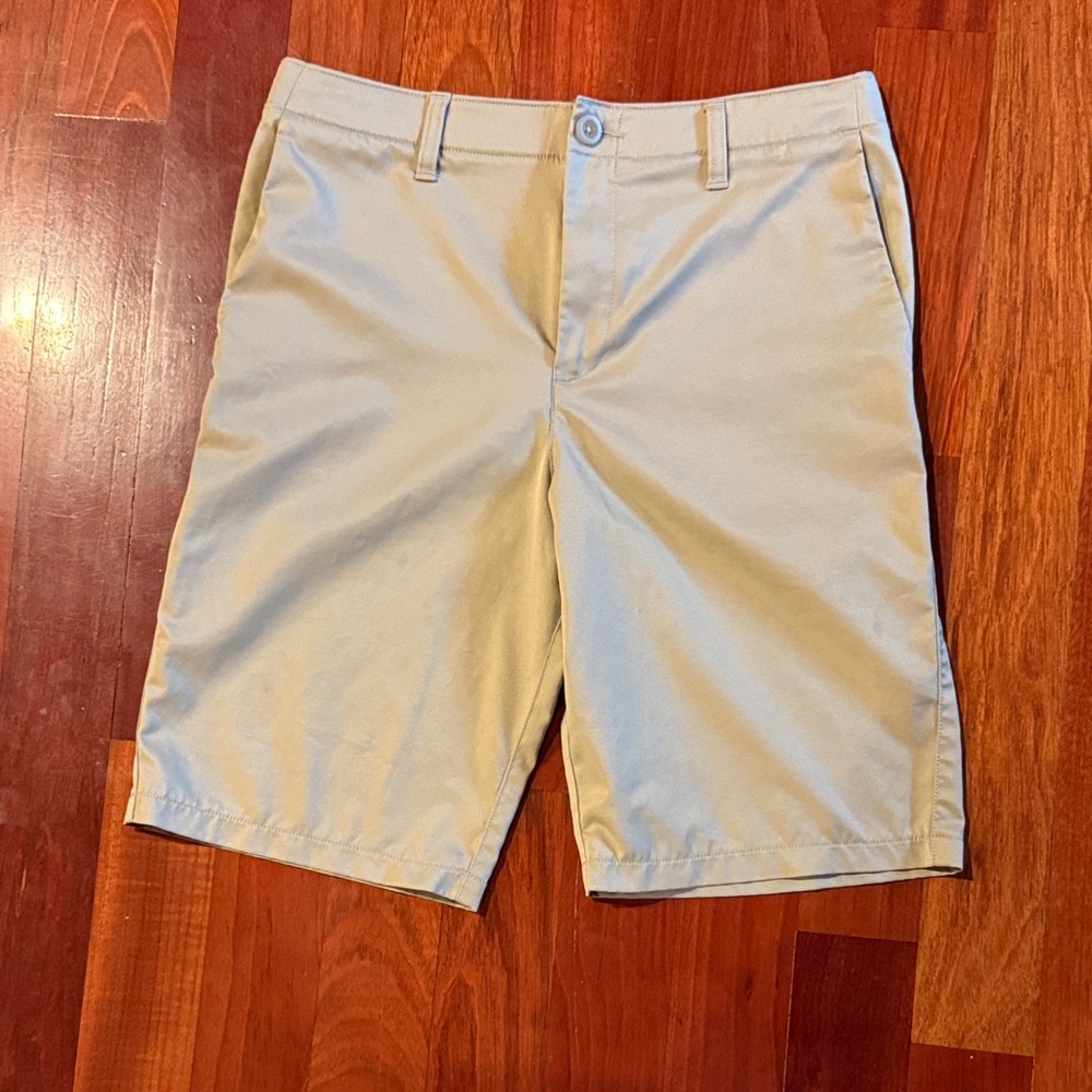 Under Armour Boy's Khaki Flat Front Shorts